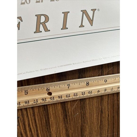 Vintage 1991 Rosy Periwinkle Pharmacy History Pharmacist Poster Afrin Promo - Picture 11 of 12